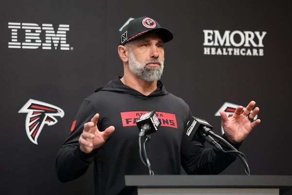 Falcons defensive coordinator Jeff Ulbrich returns to Atlanta, where he coached in 2015-20. (Jason Getz/AJC 2025)