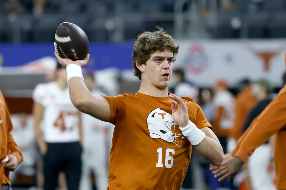 The Rams have already targeted Arch Manning as the No. 1 QB in next year's draft class ... if Manning chooses to leave Texas. (Getty Images)