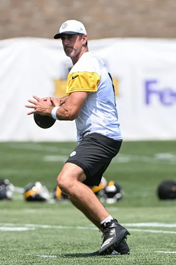 Rodgers made the comments at a press conference during Pittsburgh Steelers’ training camp on Saturday. Barry Reeger-Imagn Images