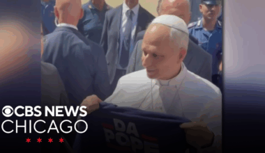 Chicago family gifts Pope Leo "Da Pope" shirt after mass in Italy
