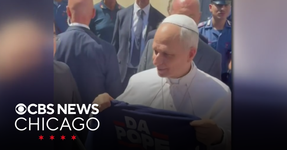 Chicago family gifts Pope Leo "Da Pope" shirt after mass in Italy