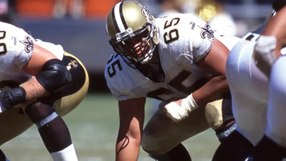 New Orleans Saints guard Chris Naeole (65). Credit: neworleanssaints.com 