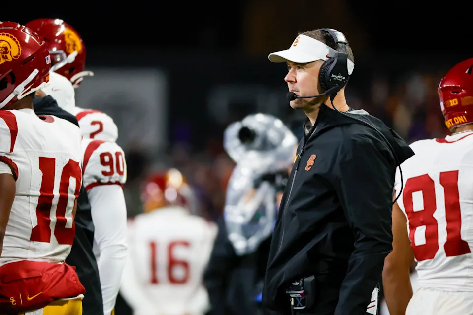 USC Trojans head coach Lincoln Riley.Joe Nicholson-Imagn Images