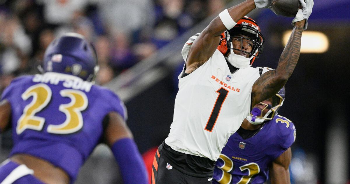 Ja'Marr Chase and Justin Jefferson tie for the top wide receiver in a vote by AP writers | Sports