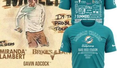 A Perfect Harmony: Morgan Wallen X Miami Dolphins Hard Rock Stadium 2025 T-Shirt