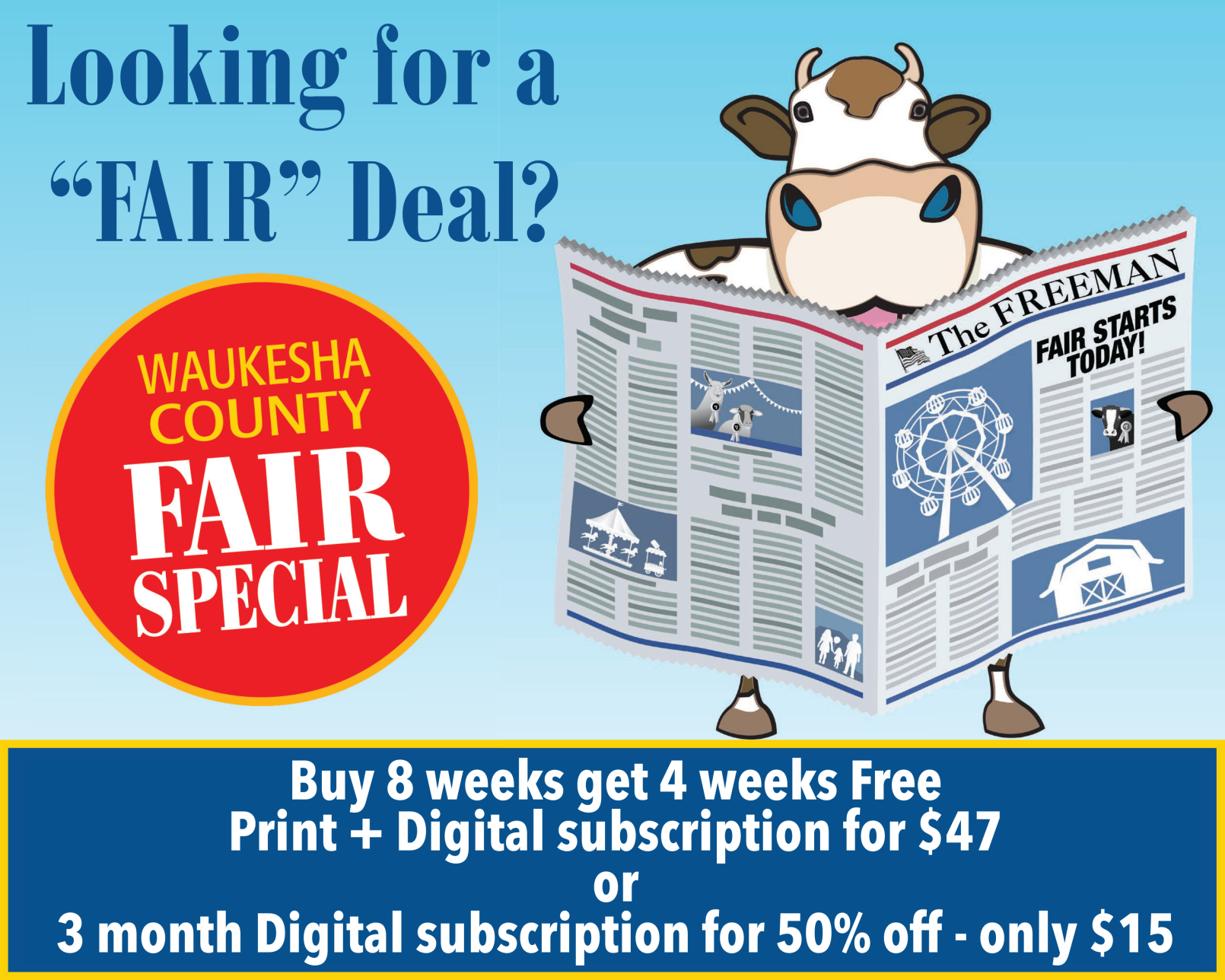 Waukesha Freeman County Fair sale