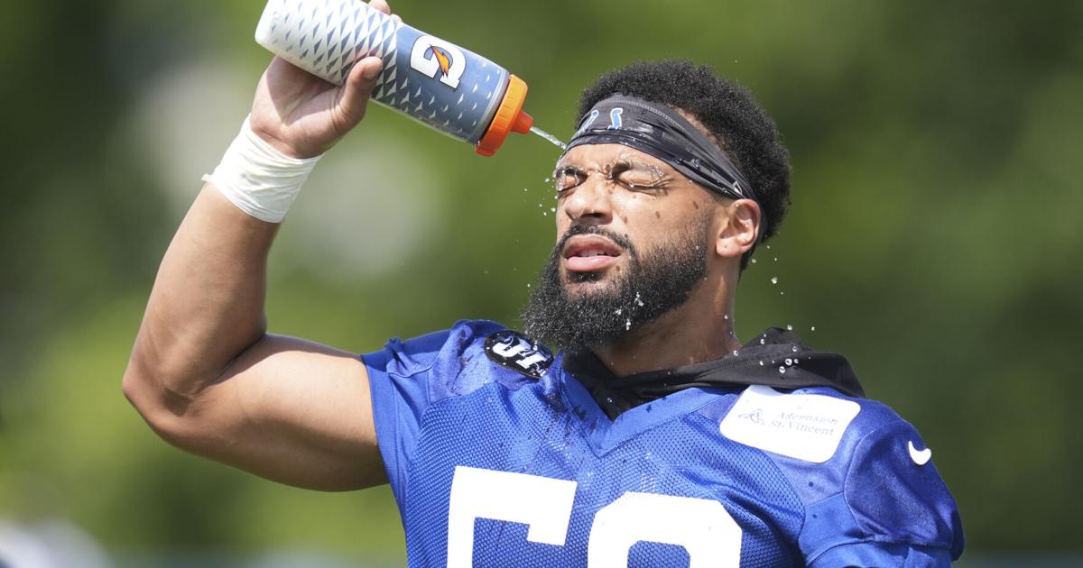 APTOPIX Colts Camp Football - New Castle News