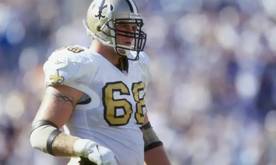 Former New Orleans Saints offensive lineman Kyle Turley (68). Credit: Saints Wire and Da Boot Sports