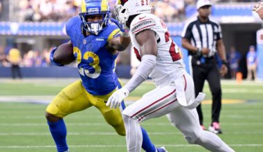 Arizona Cardinals to face No. 85 Rams RB Kyren Williams twice