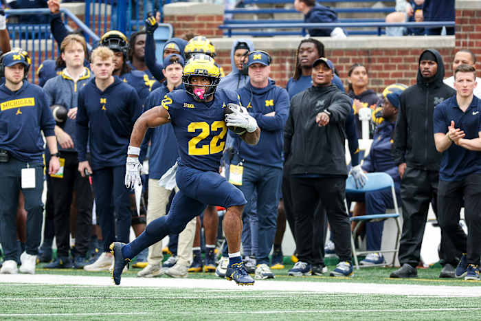Michigan football running back Justice Haynes makes NIL history with equity deal