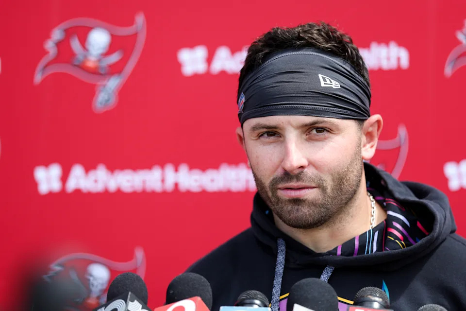 Baker Mayfield has $30 million more in guaranteed money, but doesn't yet have a contract extension with the Bucs. 