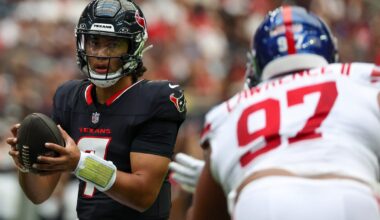 Texans QB C.J. Stroud not among top 10 passers for 2025 season
