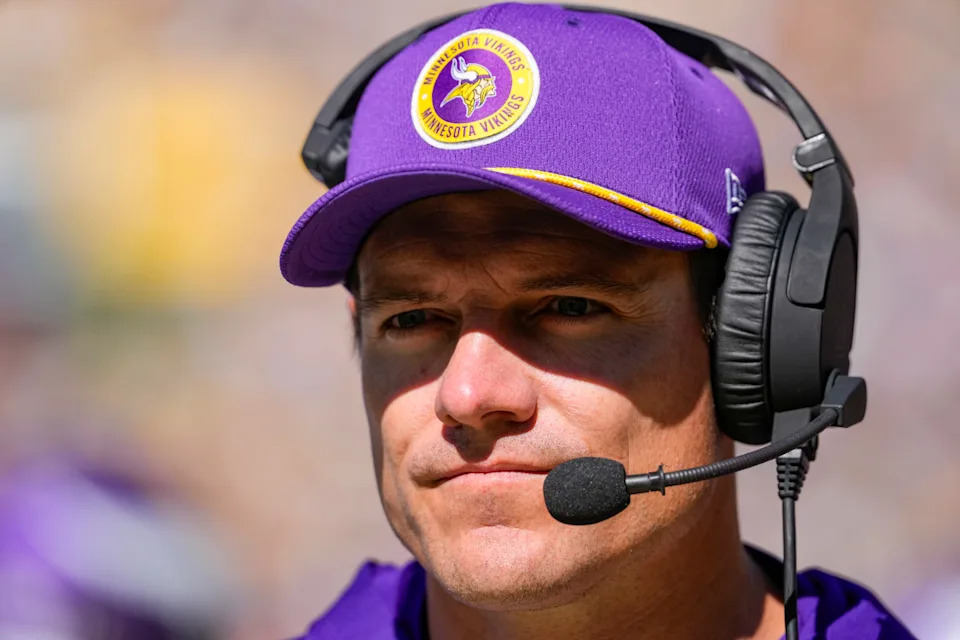 Minnesota Vikings head coach Kevin O'Connell during the game against the Green Bay Packers at Lambeau Field.Jeff Hanisch-Imagn Images