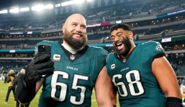 2 Eagles land among the NFL's top ten offensive tackles