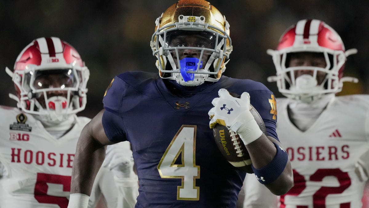 NFL Draft stock report on Notre Dame running back Jeremiyah Love