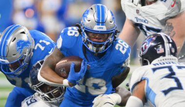 Detroit Lions' Jahmyr Gibbs moves up among ESPN's top running backs