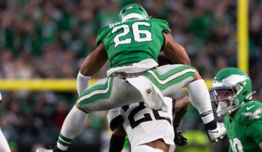 Saquon Barkley hurdle wins best play