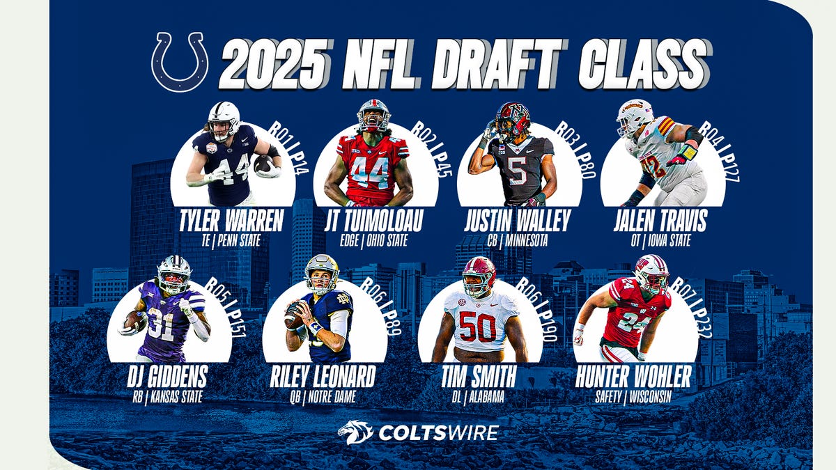 Contract values for Indianapolis Colts entire 2025 NFL draft class