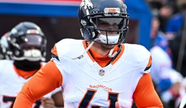 Drew Sanders carted off practice field