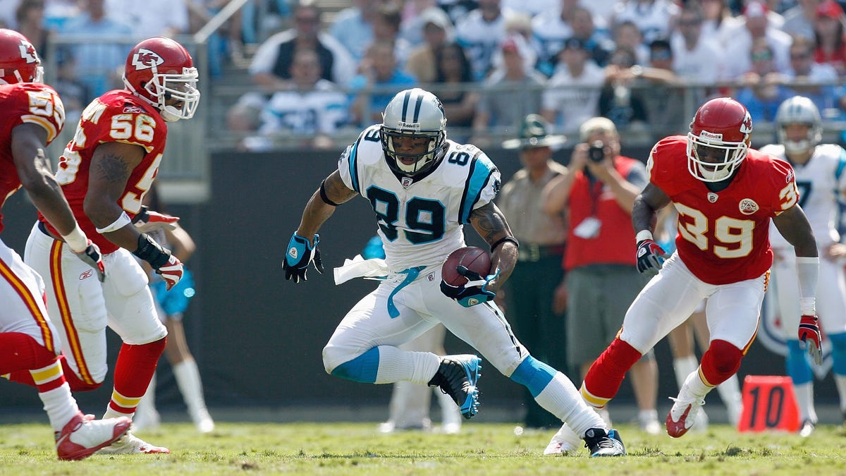 Legendary Panthers WR visited Chiefs Training Camp on Sunday