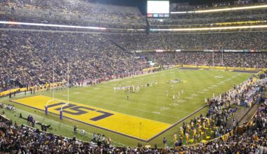 College football stadium rankings top 25 starts with LSU