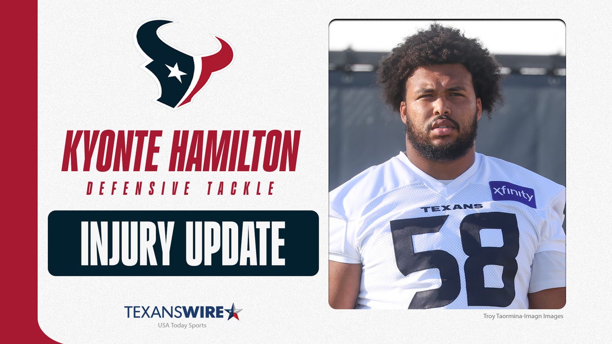 Texans rookie Kyonte Hamilton carted off in air cast at training camp