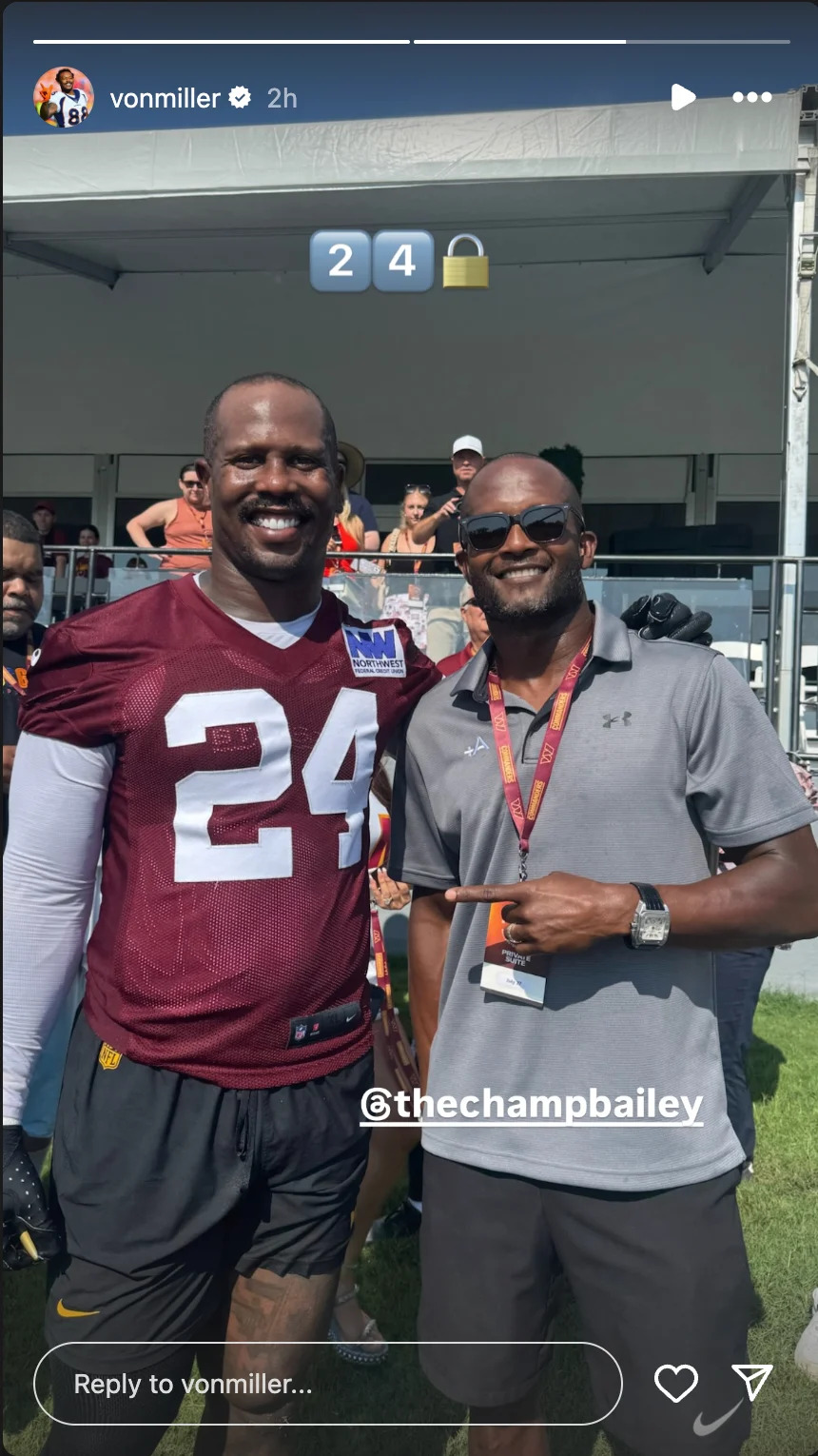 Von Miller and Champ Bailey