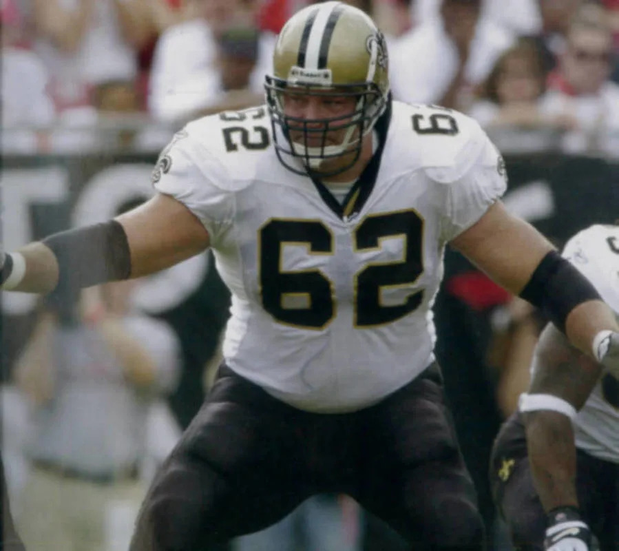 New Orleans Saints center Jerry Fontenot (62). Credit: nosaintshistory.com