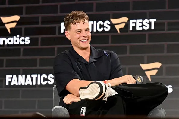 Bengals quarterback Joe Burrow speaks during Fanatics Fest NYC 2025