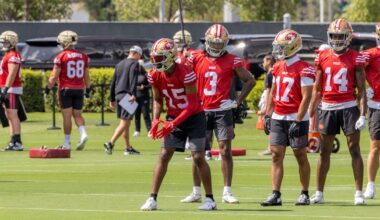 How Jacob Cowing's injury impacts 49ers WRs as practices begin