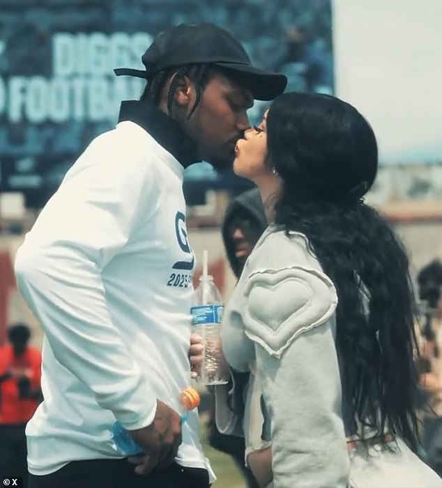 Cardi and Stefon were first rumored to be dating earlier this year when they were spotted together on Valentine's Day in Miami; Pictured in June