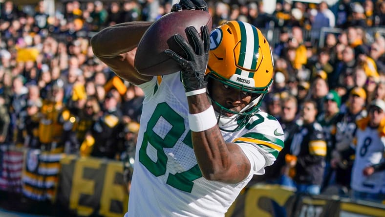 Pittsburgh Steelers Green Bay Packers Romeo Doubs