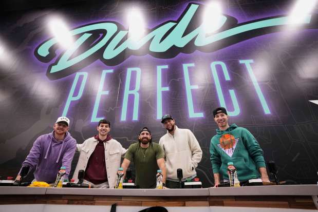 Dude Perfect is bringing the Hero Tour to Reading. (Associated Press)