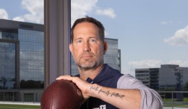 Want to know more about Cowboys coach Brian Schottenheimer? Start with his five tattoos