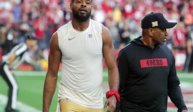 Jauan Jennings reports on time; Pearsall on mend