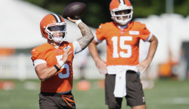 Four to vie for QB job, as Browns open camp with rookie RB Judkins’ status undetermined | News, Sports, Jobs