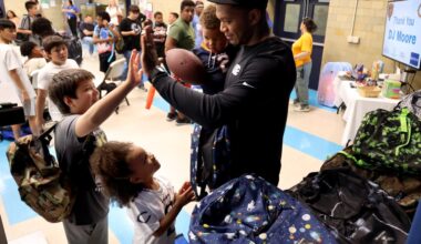 Chicago Bears WR DJ Moore's Back to School bash