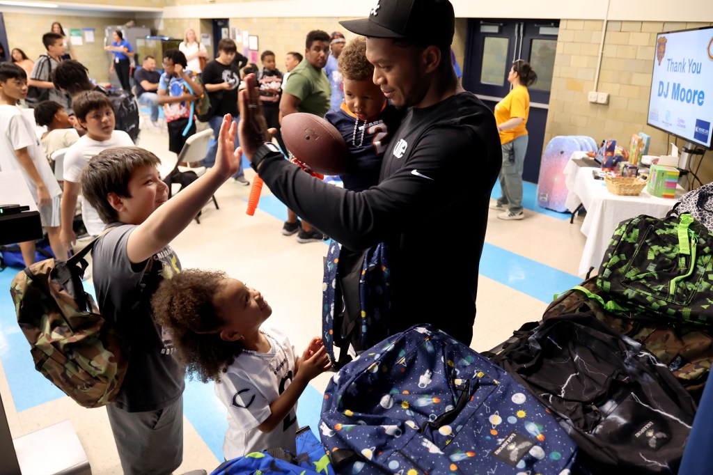 Chicago Bears WR DJ Moore's Back to School bash