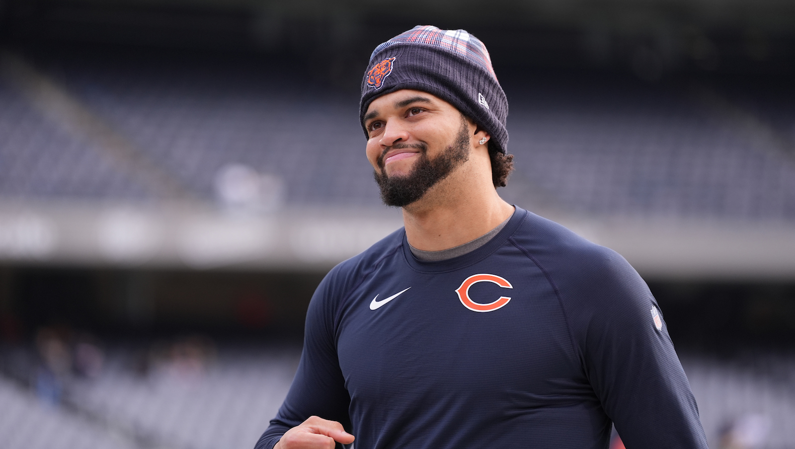 Caleb Williams tattoos Bears logo on Lyrical Lemonade's Cole Bennett