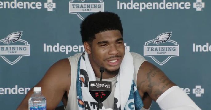 Jihaad Campbell confirms he’ll participate in the Eagles’ first padded practice