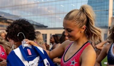 Dallas Cowboys cheerleader Faith Ward corrects confusion about Australian nationality