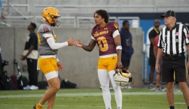 Arizona State's Sam Leavitt Jordyn Tyson 2026 NFL Draft. Both were named to the Walter Camp Preseas...