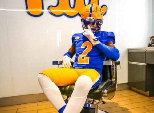 Da'Ron Barksdale on a Pitt unofficial visit. Photo courtesy of Da'Ron Barksdale