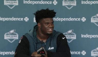 Jordan Davis says he’s down about 26 pounds from last year