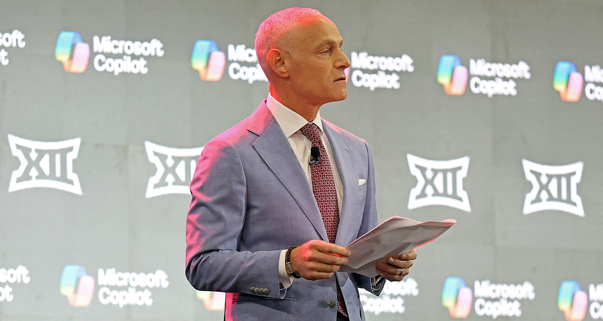 Big 12 commissioner Brett Yormark said he is “doubling down” on the five-11 model in the CFP expansion debate.