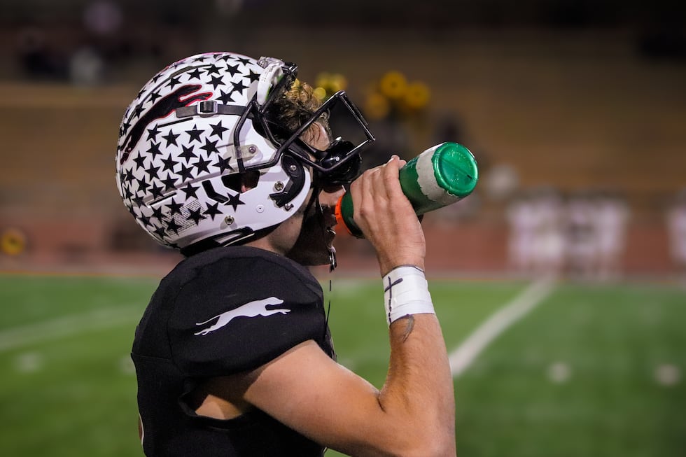 Briggs Satterfield in Gruver vs. Morton on Nov. 15, 2024.