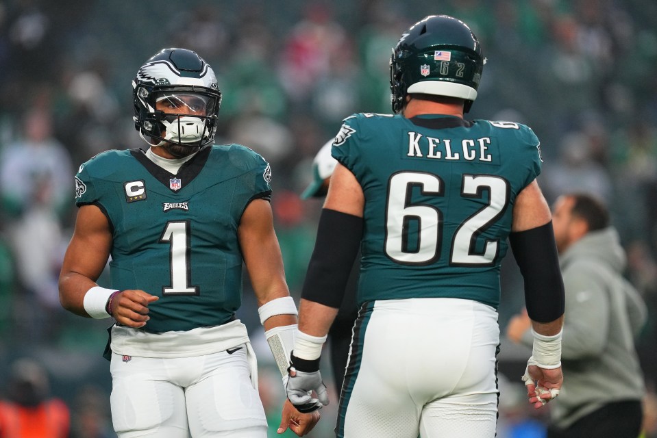 QB Hurts and former center Jelce were instrumental in the Tush Push taking off