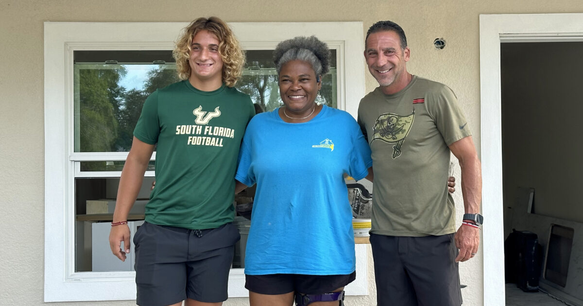 Veteran gets her own house with help from Bucs champion • St Pete Catalyst