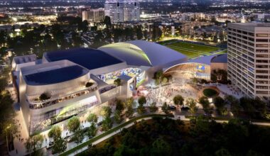 Rendering of The Rams Village at Warner Center. (Courtesy Gensler and Shimahara Visual)