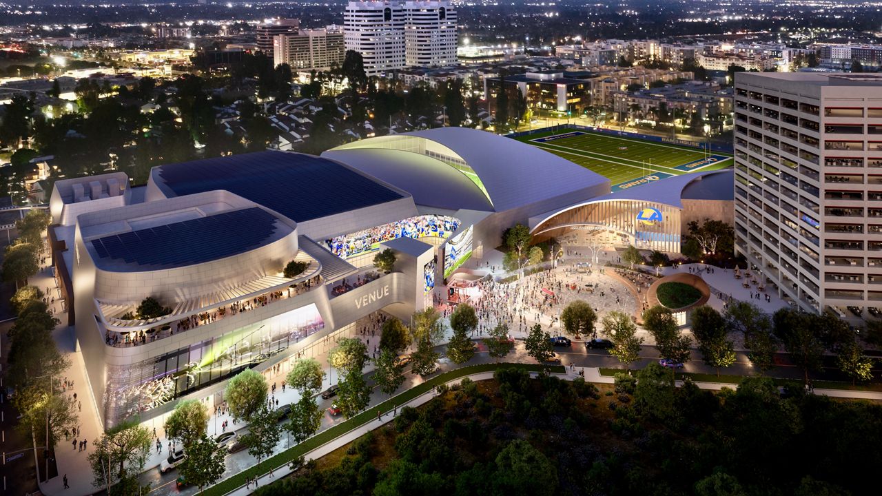 Rendering of The Rams Village at Warner Center. (Courtesy Gensler and Shimahara Visual)